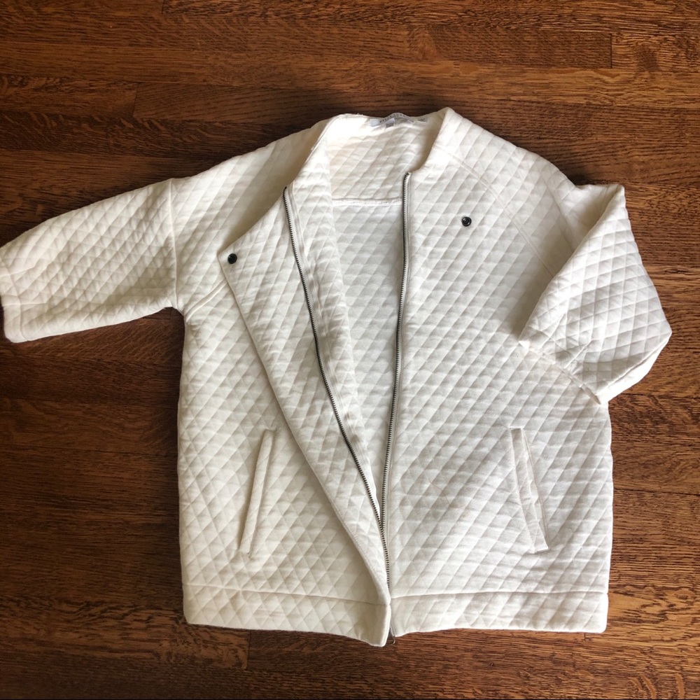 White quilted jacket